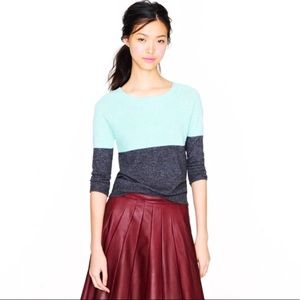 J. Crew Cashmere Dream Colorblock Sweater
